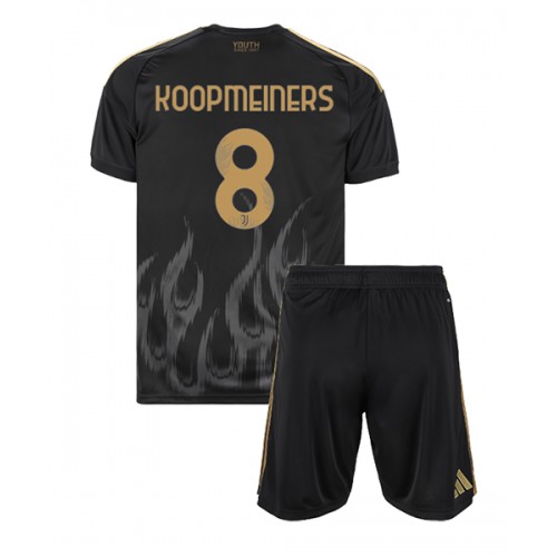 Stroje piłkarskie Juventus Teun Koopmeiners #8 Koszulka Trzeciej dla dzieci 2026-27 Krótki Rękaw (+ szorty)